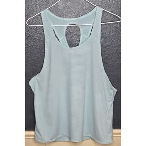 Zella Athletic Tank‎ Top Striped Open Back Sleeveless Activewear Top Size M